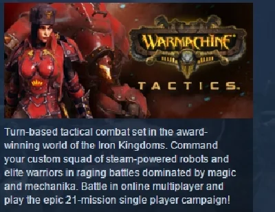 WARMACHINE: Tactics Standard Edition STEAM KEY GLOBAL💎