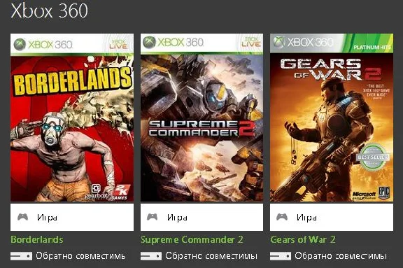 Xbox 360 license transfer Gears of War 2, Borderlands