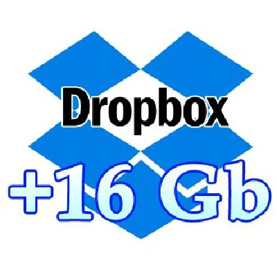 Upgrade Dropbox account on +16 Gb free space Dropboks