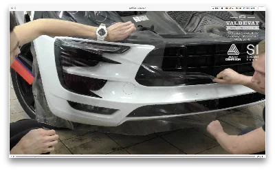 Bumper protective PVC film