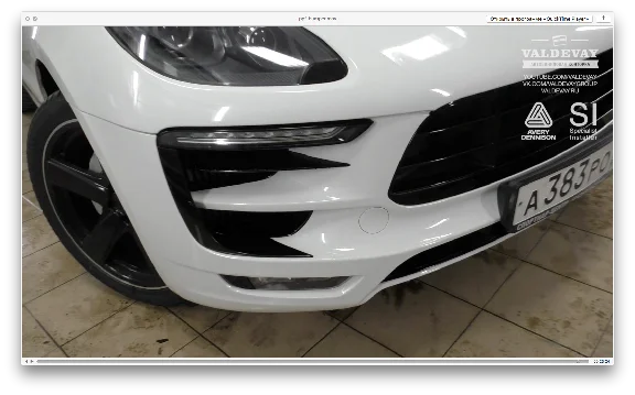 Bumper protective PVC film