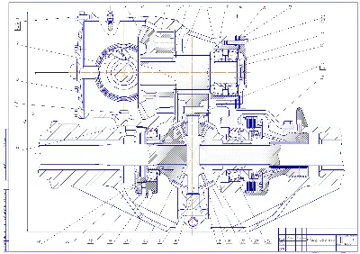 Drawing back axle Gearbox Ural
