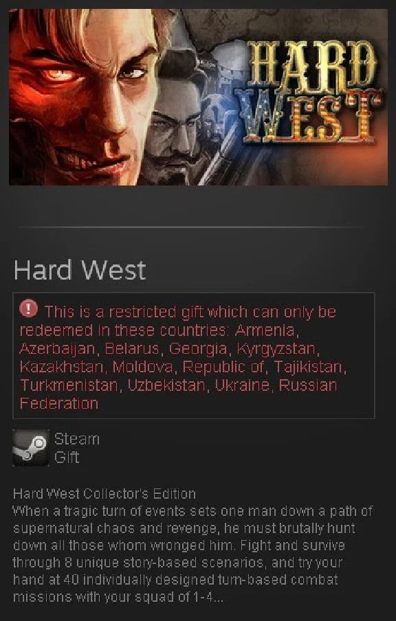 Hard West Collector´s Edition 2017 (Steam Gift/RU CIS)