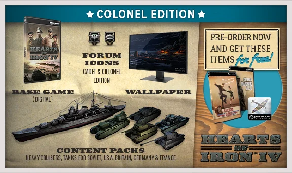 Hearts of Iron IV: Colonel Edition (Steam KEY) + GIFT