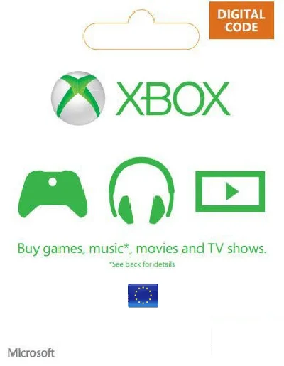 Xbox код пополнения 10,19.99,25,50,59.99 EUR