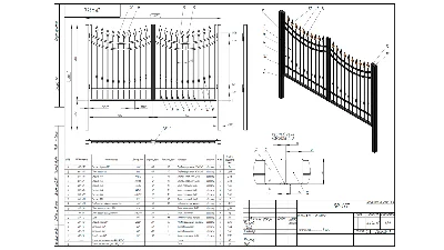 Ковка в SolidWorks. Ворота кованые от А до Я