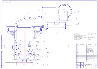 Drawing of welding tractor dual-arc welding