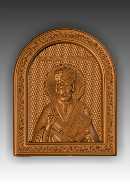 Direct link to the 3d model of an icon of St. Nicholas