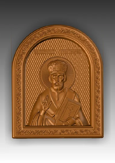 Direct link to the 3d model of an icon of St. Nicholas