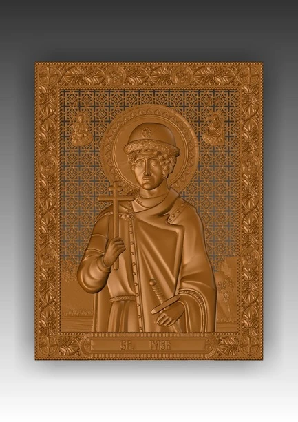 Direct link to the 3d model of an icon-Gleb (kn