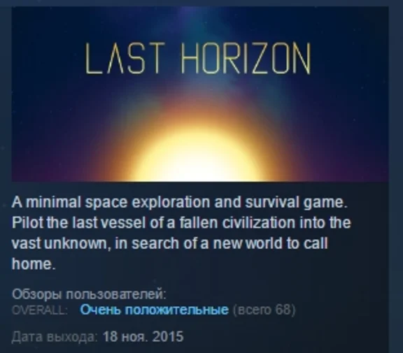 Last Horizon STEAM KEY REGION FREE GLOBAL