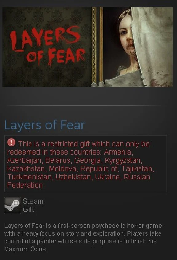 Layers of Fear (Steam Gift/RU CIS)