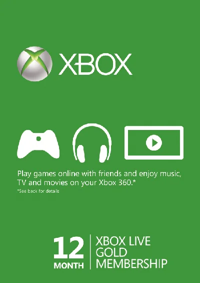Xbox Live Gold - 12 months (all countries + Russia)