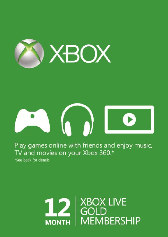 Xbox Live Gold - 12 months (all countries + Russia)
