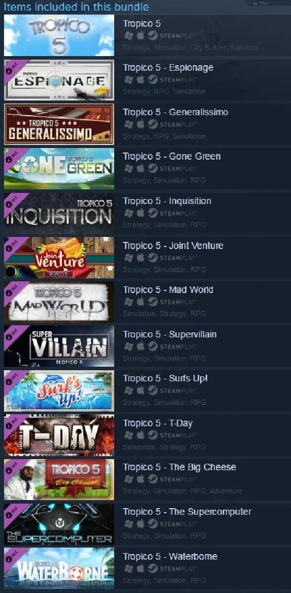 Tropico 5 - Complete Collection  (Steam Gift/RU CIS)