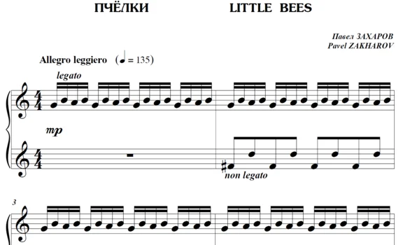 6s06 Little Bees, PAVEL ZAKHAROV / piano
