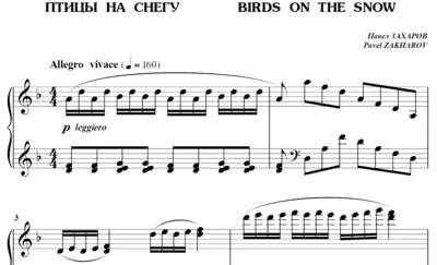 6s14 Birds On The Snow, PAVEL ZAKHAROV / piano