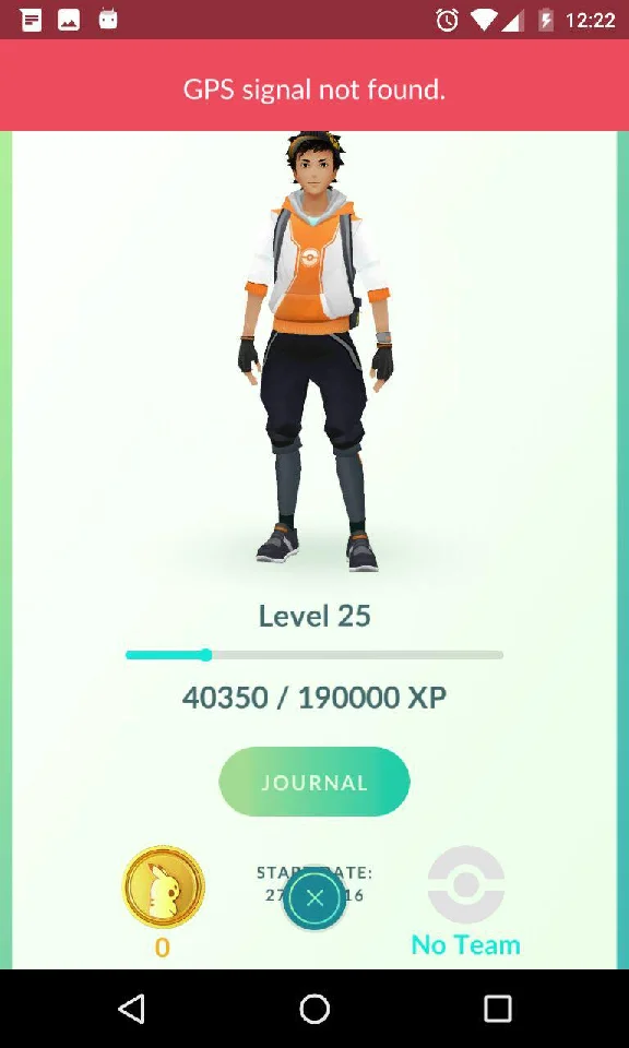 Pokemon GO  25 lvl