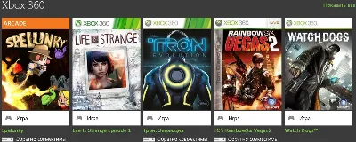 Xbox 360 перенос Watch Dogs, RainbowSix Vegas 2, Трон