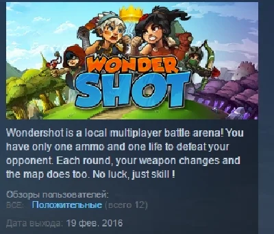 Wondershot 💎 STEAM KEY REGION FREE GLOBAL