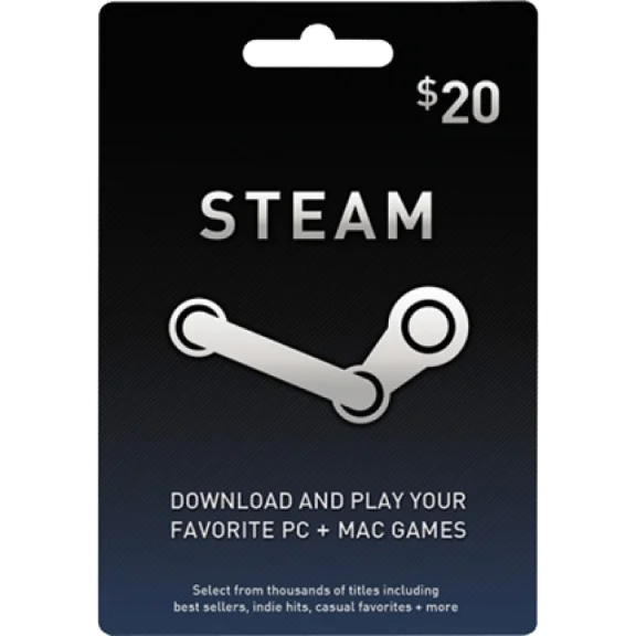 20 USD Steam Wallet Gift Cards - Redeem