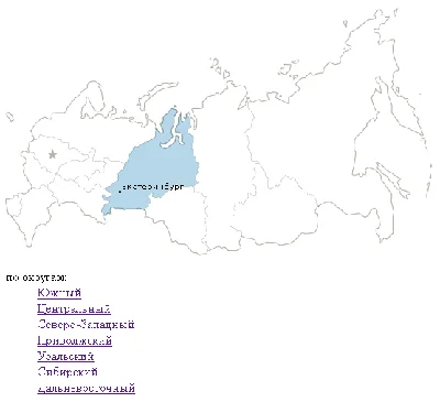 Script interactive maps of Federal districts of Russia