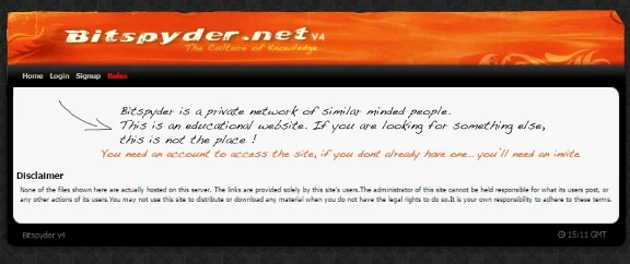 Invites to private torrent tracker Bitspyder.net