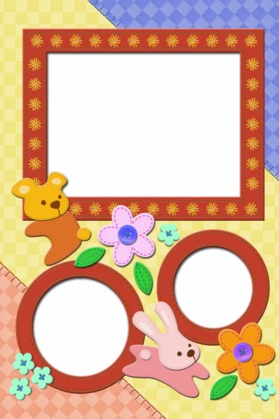 Детский фотоальбом 1 - комплект цифровых шаблонов PSD