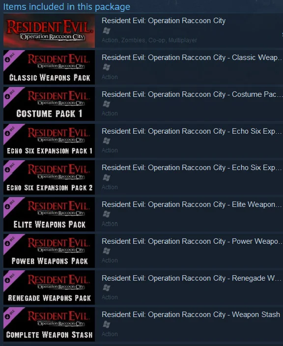 Resident Evil Operation Raccoon City Complete /Steam RU