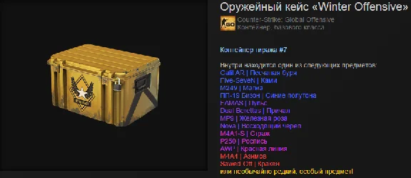 Gun Case «Winter Offensive» (Random. Weapon.) + BONUS