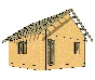 Project 6x6 frame house (3D model SketchUp)