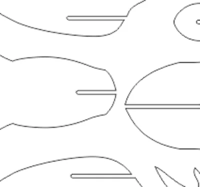 vector file of Bull cardboard head template