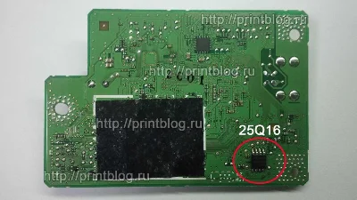 Dumps chips Canon G3400 printer to reset 5B00