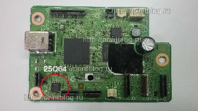 Dumps chips Canon G3400 printer to reset 5B00