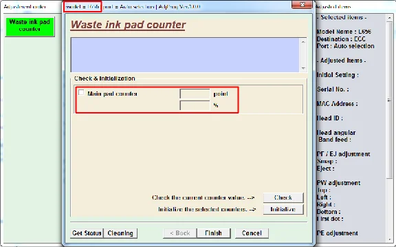 Adjustment program Epson L656
