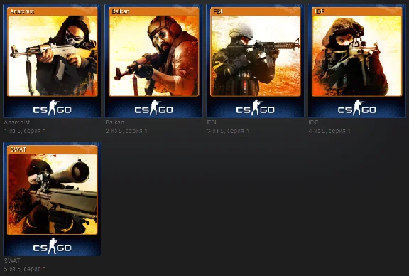Set Counter-Strike: Global Offensive Trading Cards