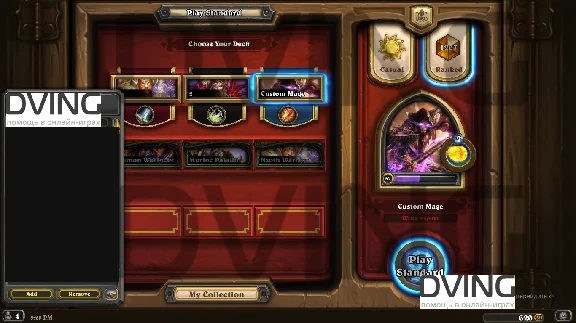 Upgrade your rank in the Hearthstone to LEGENDS!