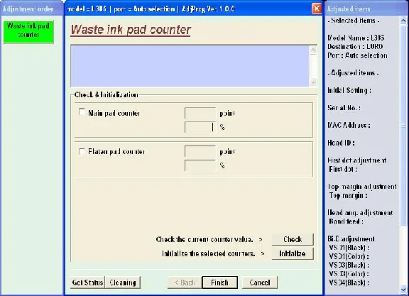 Epson L382, L386, L486 Adjustment Program