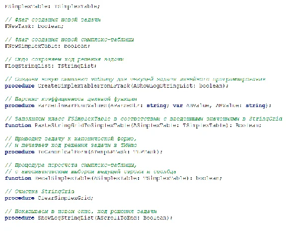 Simplex method with artificial basis (method M).