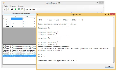 Симплекс - метод. Исходники. C#.