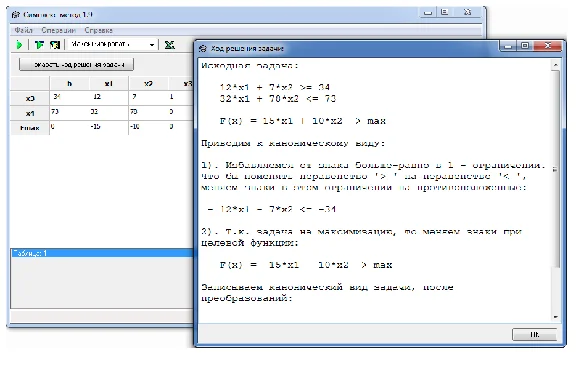 Simplex - method. Delphi sources.