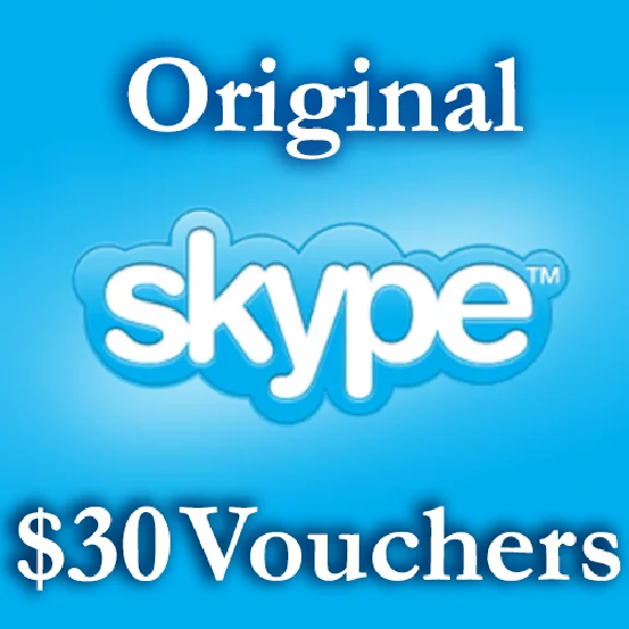 30 USD Genuine Cards for Skype.com 3*10$ ORIGINAL