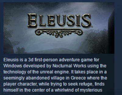 Eleusis 💎 STEAM KEY REGION FREE GLOBAL