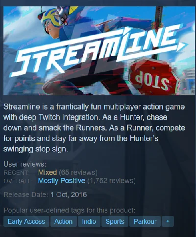 Streamline Early Access /STEAM KEY ROW/Region Free/BONU