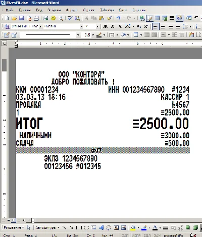 Cash Register font to use in MS Word