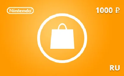 Подарочная карта Nintendo eShop 1000 руб. RU-регион