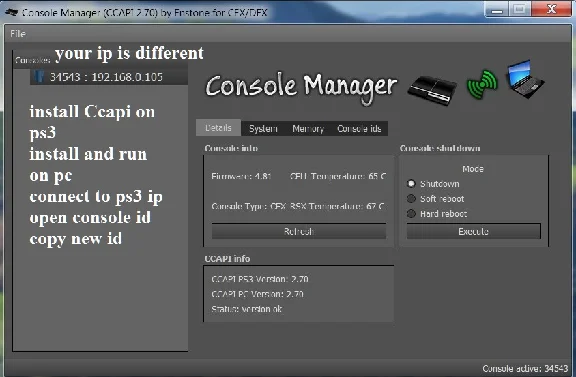 PS3 console ID IDPS CID for PS3 UNBAN PSN PRIVATE