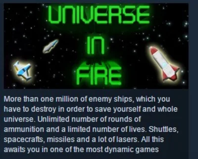 Universe in Fire STEAM KEY REGION FREE GLOBAL