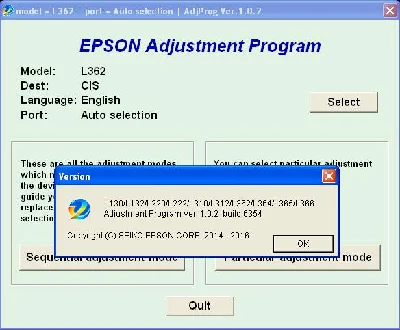 Epson L130, L220, L310, L360, L365 Adjustment Program