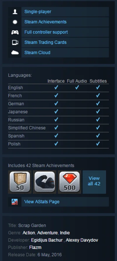 Scrap Garden (Steam KEY / Region free / ROW / Global)